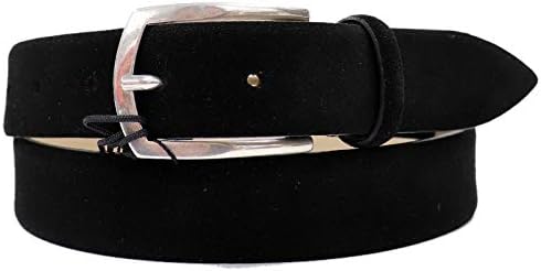 Amazon ポスト コー イタリア製 スエード レザー ベルト ハンドメイドベルト メンズ 本革 ーkbk 85cm Aブラック ベルト 通販