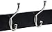 Amazon Basics Metal Wall-Mounted Farmhouse Coat Rack, 5 Hooks, Black