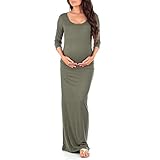 Women's Ruched Bodycon Maternity Dress in Regular
