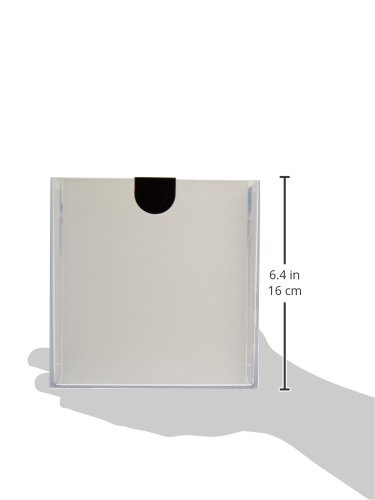 Deflecto Stackable Open Cube Organizer, Desk and Craft Organizer, Clear, 6" W x 6" H x 6" D (350401CR)