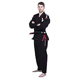 Vector Men's BJJ Gi with Bonus White Belt and Ripstop Pants for Brazilian Jiu Jitsu, Karate, and Judo - Kimono Style