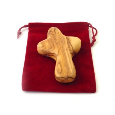 Olive wood cross- palm size