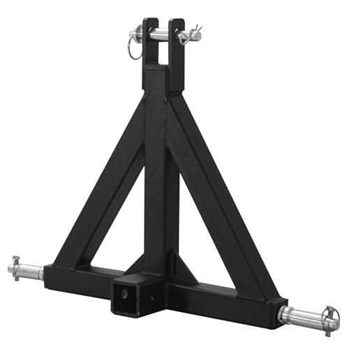 Gravee 2 in 3 Point Heavy Duty Receiver Tow Drawbar Hitch Adapter, 3 Point 2 in…