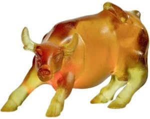 Daum Crystal Buffalo Figurine