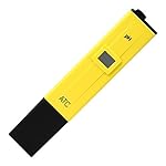 Jellas Pocket Size PH Meter / PH Tester / Mini Water Quality Tester for Household Drinking Water, Hydroponics, Aquariums, Swimming Pools, PH 0-14.0 Measuring Range, 0.1PH Resolution (Yellow)