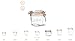 Le Parfait French Super Terrine Wide Mouth Jar - 500 Grams with 100 mm Gasket (Pack of 2)