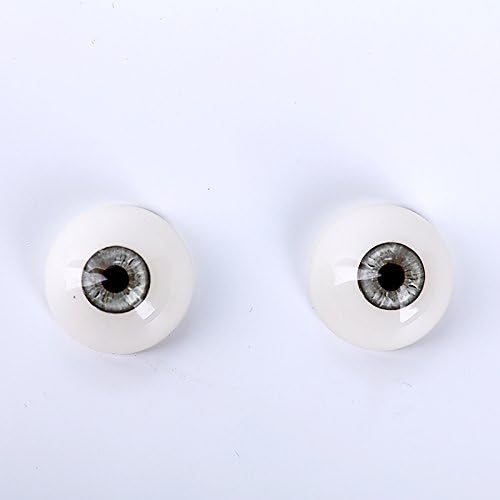 UUDOLL 1 Pair of Resin Safety Eyes for TPE Silicone Real Doll - Gray