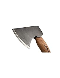 CRKT Pack Camping hacha: ligero al aire última intervensión Camping hacha con diseño compacto, hoja de acero de carbono forjado y mango de madera Hickory
