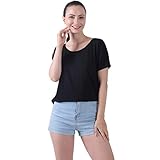 STRIPELAND Women’s T-Shirt,Short Sleeve Round/V-Neck Striped/Solid Classic-Fit Casual Blouse