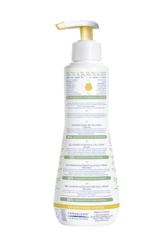 MUSTELA BABY GENTLE CLEANSING GEL – BABY HAIR & BODY WASH – WITH NATURAL AVOCADO FORTIFIED WITH VITAMIN B5 – BIODEGRADABLE FORMULA & TEAR-FREE Â€“ 16.90 FL. OZ. (PACK OF 1)