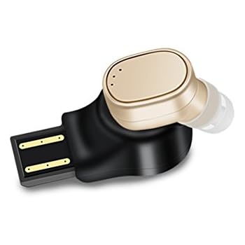 Mini Bluetooth Earphone, X12 Invisible Wireless Headphone In-Ear Earbud with Microphone, 6 Hours Playing Time Car Headset Magnetic Earpiece USB Charger for iPhone Samsung Smartphone (Nude)