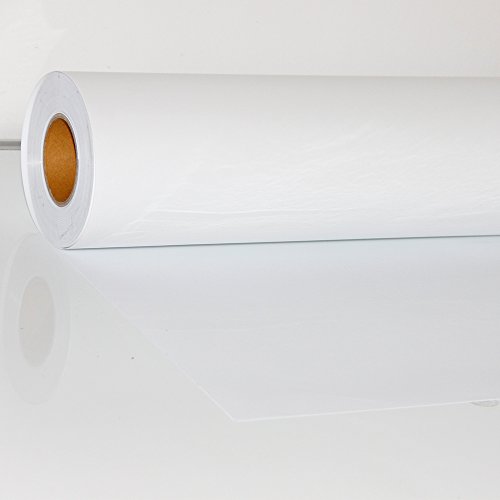 HOHO Flock Heat Transfer Vinyl Iron-on Sheets Clothing HTV Cutting Plotter DIY T-shirt,White(50CMX50CM)