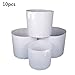 Jun Da 10 Pcs White Plant Grow Bags Plant Root Pouch Pots Container with Handles Size 45 40 cm / 20 Gallonthumb 2