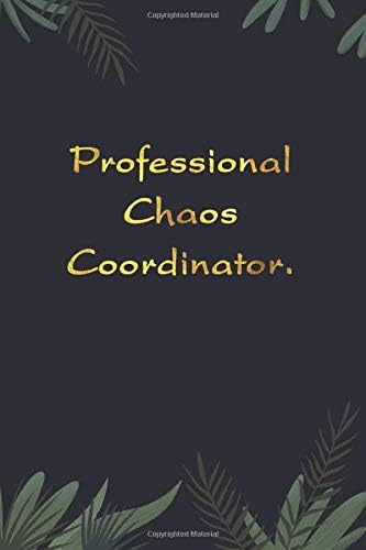 Professional Chaos Coordinator.: 100 pages ( 6x9 ) Cheap Lined Notebooks Journal