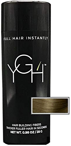 YGH Hair Building Fibers - Conceals Hair Loss in 15 Seconds - 100% Undetectable - 0.98 oz / 28g Bottle - Instantly Thicken Thinning Hair