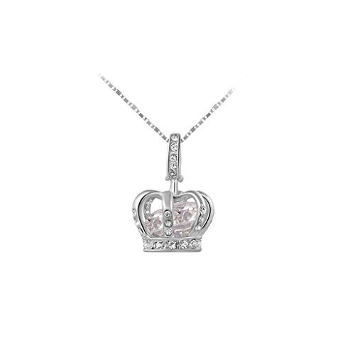 Tidoo jewelry womens queen crown pendant necklace 3 lay…