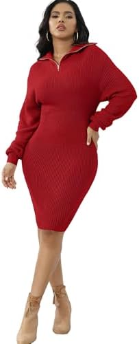 forever 21 red sweater dress Turtleneck Funnel Sweater Dress