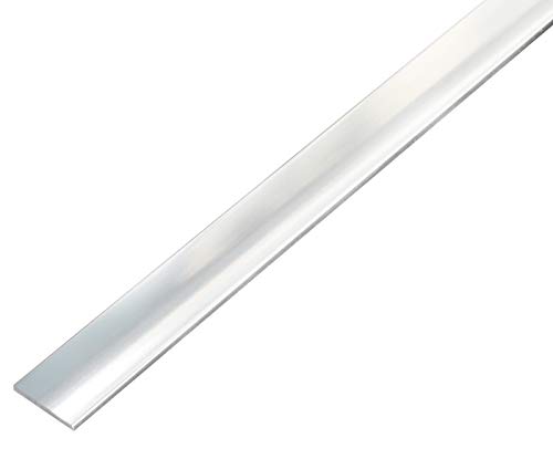 Gah-Alberts Flat Bar Self-Adhesive Aluminium 1000 x 20 x 2 mm Pack of 1 Chromdesign, 488321.0