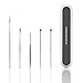 FERNIDA Ear Cleaner, Spiral Ear Wax Removal Tool Kit, New Upgraded Medical Silicone Head&Stainless Steel 6 Pack Ear Pick System Safe Care for Kids,Adults,Elder (White)