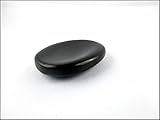 Jet International Black Tourmaline Worry Stone Free Booklet Jet International Crystal Therapy Irish Carved India Handcrafted A++ Crystal Free Pouch Booklet Palm Thumb Stress Relief