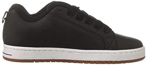 DC Men's Court Graffik SE Skate Shoe, Black/Military camo, 16 D M