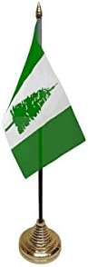 Ukflagshop Pack Of 12 Norfolk Islands Desktop Table Centrepiece Flag Flags With Gold Bases For Party Conferences Office Display
