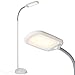 Brightech Litespan LED 2nd Edition Reading Floor Lamp with Cool, Soft & Warm White LED's - Built-in Dimmer - Adjustable Design Pivots in Any Direction - Energy Saving 12 Watts - Alpine White
