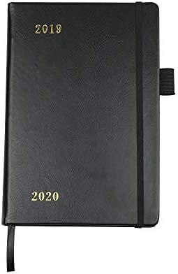 2019 Planner | Weekly & Monthly A5 Personal Organizer | Calendar and Notes Pages | Faux Leather Hardcover | Appointments, Meetings, Events, Fitness, Meal Planning