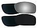 2 Pairs Lenses Replacement Polarized Black & Black Mirror for Oakley Canteen 2014 (Canteen New) OO9225 Sunglasses