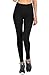 VIV Collection Solid Leggings Yoga Waistband Ultra Soft (Plus, Black)