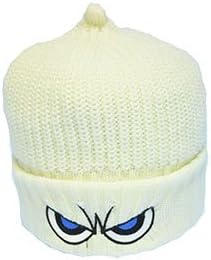 Embroidered Angry Eye Beanie Winter Sloppy Cap