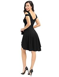 Vestidos de cóctel altos y bajos de hombro frío para mujer InsNova para invitados a bodas de fiesta