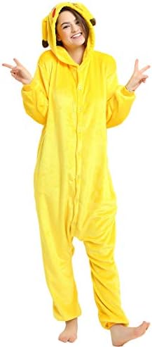 Indiefit Adult Onesie Pyjamas Flannel Cosplay Costume Sleepwear Nightgown