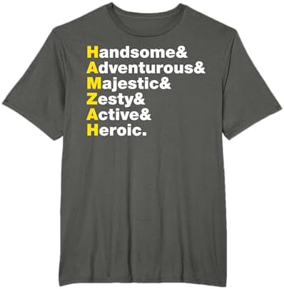 Amazon.com: Hamzah Name Gift - Personalized Hamzah T-Shirt T-Shirt