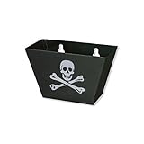 Black Medium Metal Skull & Cross Bones Cap Catcher