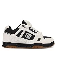 DC Shoes Men's Stag Sneaker, Off White, 12