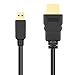 Micro HDMI to HDMI Cable, TechRise 2-Meters High-Speed Gold Plated HDTV HDMI to Micro HDMI Cable Adapter Converter, Supports Ethernet, 3D, 4K and Audio Return-Male to Male