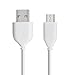 10-Pack 6ft White Micro USB Cables - Bulk Standard Data Transfer & Charging Cords for Android Phones & Tablets