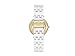 Anne Klein Women's AK/2620WTGB Swarovski Crystal Accented Gold-Tone and White Resin Bracelet Watch