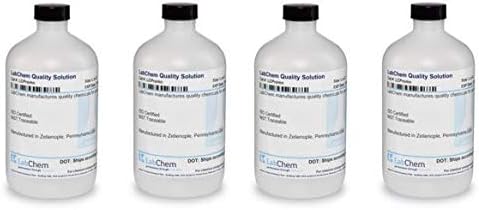 LabChem LC242701 Sodium Hydroxide Solution, 0.1N (0.1M), 500 mL Volume (Fоur Расk)