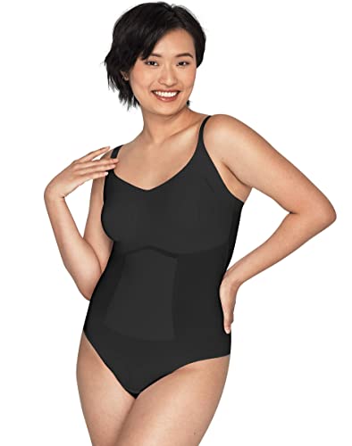 Maidenform Power Players​ Thong Shapewear Bodysuit DMS083 Maillot Gainant, Noir, XXL Femme
