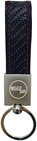 MGCFTan Real Carbon Fiber Keychain Elegant Timeless Multi-ring Key chain 3K twill