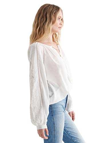 Lucky Brand Long Sleeve Cutwork Peasant Top dames Bloes - Image 3