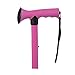 Folding Walking Cane - Collapsible Walking Stick - Adjustable Medical Foldable Cane for Women - Contoured Cane Walking Stick Handle, Pink