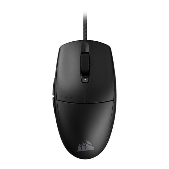 Corsair M55 Leichte FPS-Gaming-Maus mit Kabel – 16.000 DPI – Sechs Programmierbare Schaltflächen – Texturierte Seitengriffe – Schwarz 4