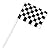 Checkered Flag Racing Cupcake Picks - 12 ct