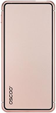 OSCOO 5000mAh Type C USB Power Bank Ultra-Slim Quick Charge 2.0 Portable External Battery for iPhone, iPad, Android (Rose Gold)