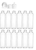 4 Ounce Cosmo Round Bottles, PET Plastic Empty
