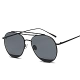 SojoS Fashion Double Metal Crossbar Round Mens Womens Sunglasses SJ1059