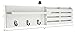 Ballucci Key Holder for Wall Decorative, Mail Organizer Wall Mount Sorter Rack with 3 Key Hooks for Wall, Entryway Shelf Mail Holder Key Rack, Home Decor for Entrance Kitchen, White